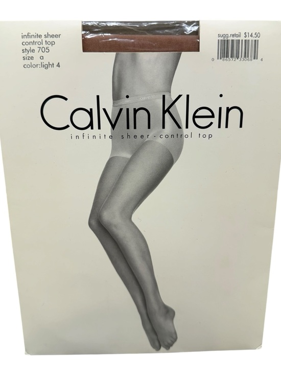 Calvin Klein Accessories - 1999 Calvin Klein Infinite Sheer Control Top Pantyhose 705 Size A Light 4